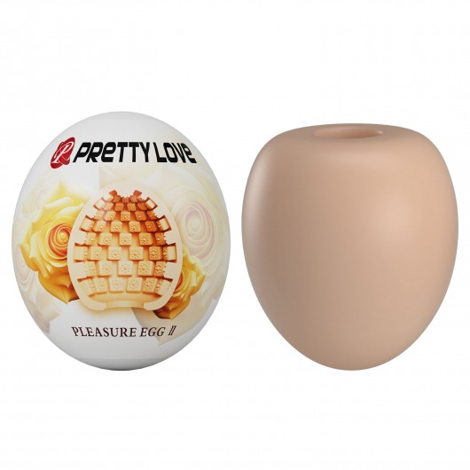 Бежевый мастурбатор-яйцо Pleasure Egg II - Baile - в Петрозаводске купить с доставкой