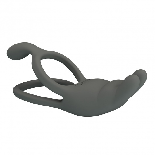 Серое эрекционное виброкольцо Dwayne - Baile - в Петрозаводске купить с доставкой