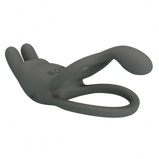 Серое эрекционное виброкольцо Dwayne - Baile - в Петрозаводске купить с доставкой