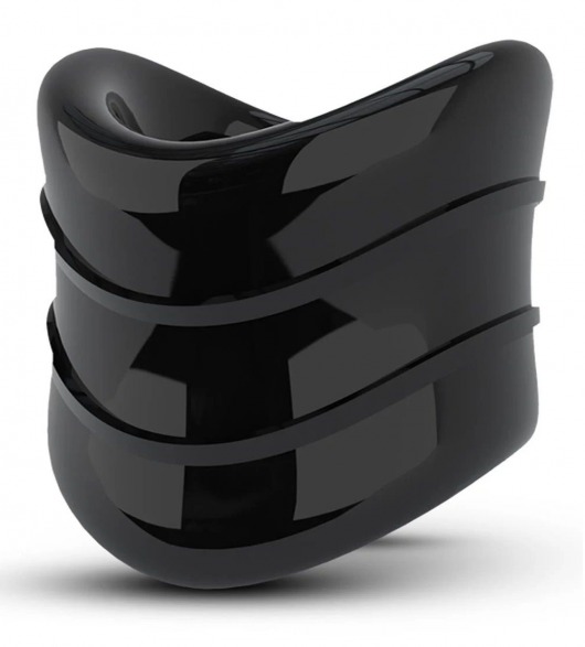 Черное эрекционное кольцо на мошонку Beef Ball Stretcher Snug X Long - Blush Novelties - в Петрозаводске купить с доставкой