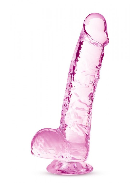 Розовый фаллоимитатор 6 Inch Crystalline Dildo - 15,2 см. - Blush Novelties