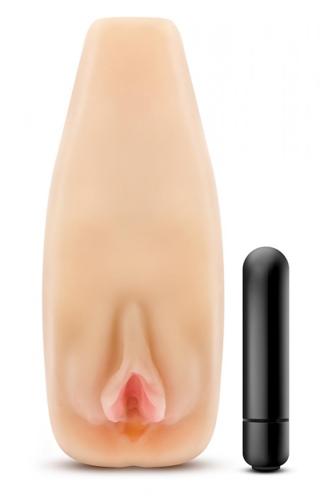 Мастурбатор-вагина с вибрацией Soft   Wet Natasha Realistic Beige Masturbator - Blush Novelties - в Петрозаводске купить с доставкой