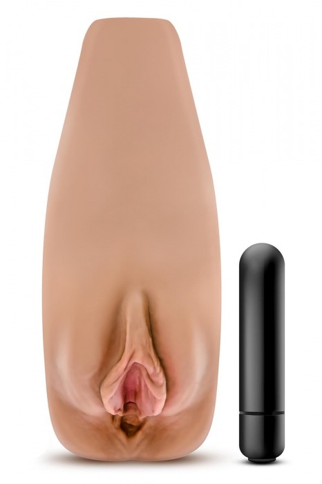 Маструбатор-вагина с вибрацией Soft   Wet Renata Realistic Tan Masturbator - Blush Novelties - в Петрозаводске купить с доставкой