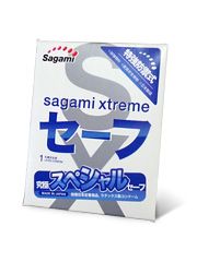 Презерватив Sagami Xtreme Ultrasafe с двойным количеством смазки - 1 шт. - Sagami - купить с доставкой в Петрозаводске