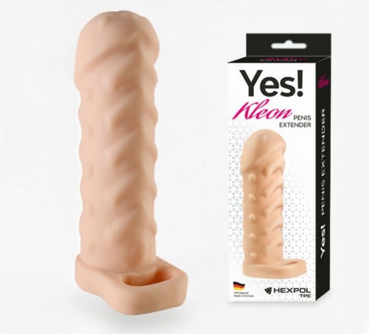 Телесная насадка-удлинитель Kleon - 15 см. - Sitabella - в Петрозаводске купить с доставкой