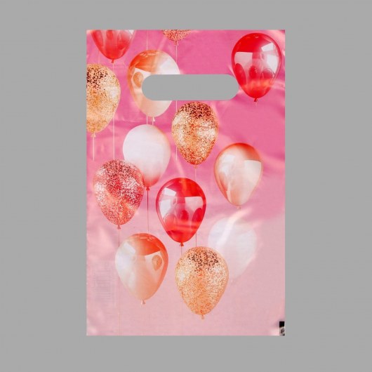 Пакет «Праздничные шары» с вырубной ручкой (20х30 см) - UPAK LAND - купить с доставкой в Петрозаводске