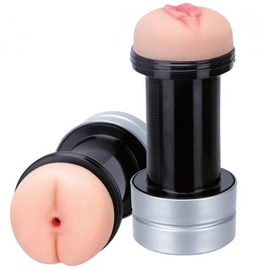 Мастурбатор 2-в-1 REALSTUFF 2 IN 1 HUMMER ANUS   VAGINA: вагина и анус - Dream Toys - в Петрозаводске купить с доставкой