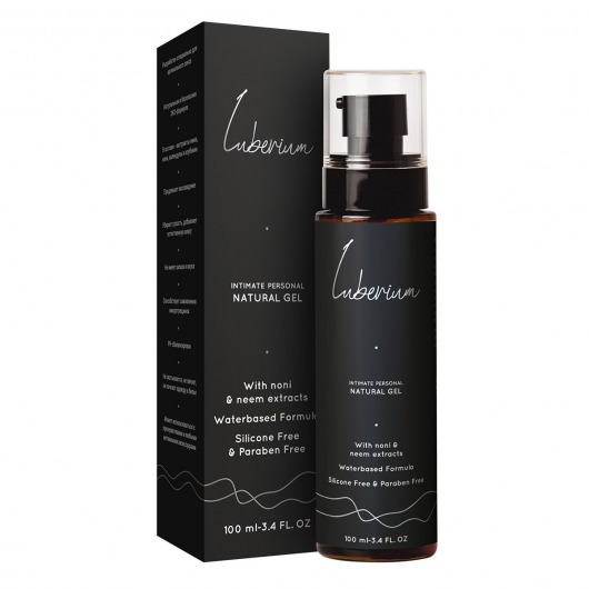 Интимный гель на водной основе с экстрактами нони и нима Luberium Natural Gel - 100 мл. - Luberium - купить с доставкой в Петрозаводске