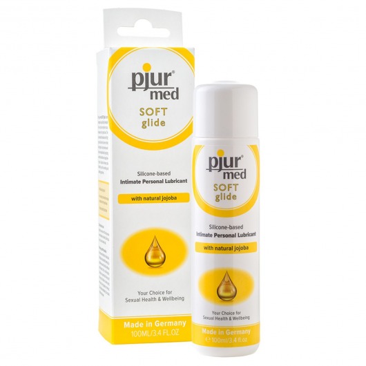 Силиконовый лубрикант с жожоба pjur MED Soft glide - 100 мл. - Pjur - купить с доставкой в Петрозаводске