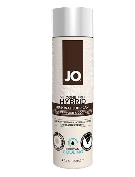 Водно-масляный лубрикант с охлаждающим эффектом JO Silicon free Hybrid Lubricant COOLING - 120 мл. - System JO - купить с доставкой в Петрозаводске