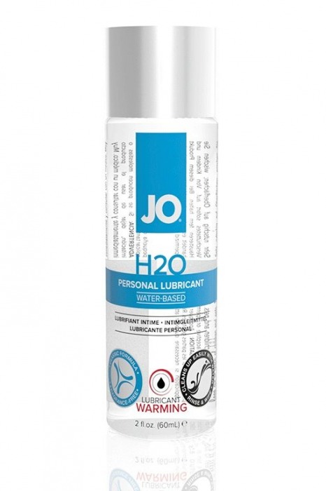 Возбуждающий лубрикант на водной основе JO Personal Lubricant H2O Warming - 60 мл. - System JO - купить с доставкой в Петрозаводске
