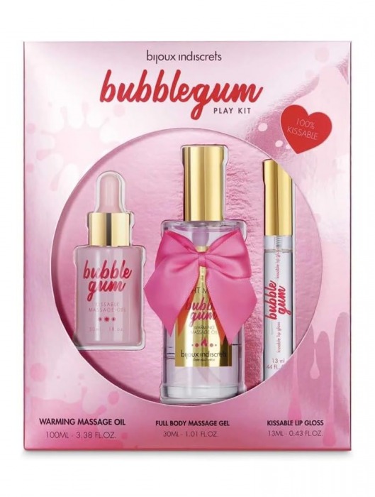 Набор средств для массажа и ласк Bubblegum Play Kit - Bijoux Indiscrets - купить с доставкой в Петрозаводске