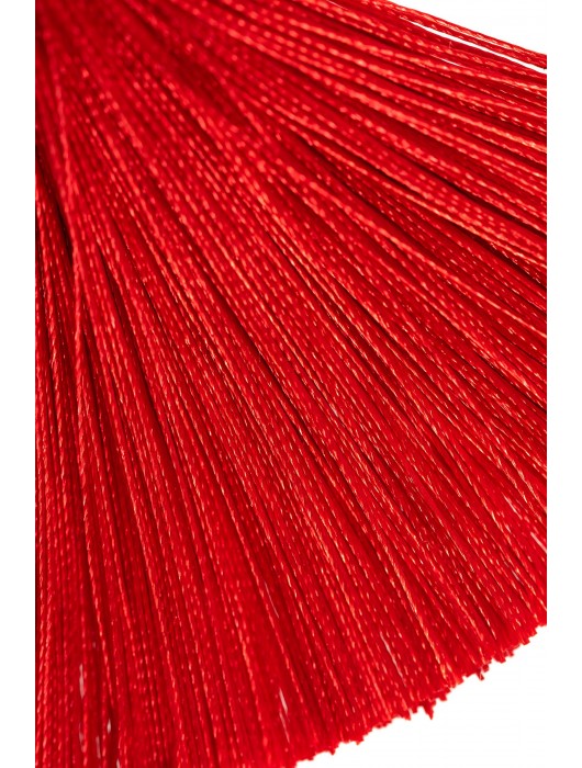 Зажимы на соски «Прищепки» с красными кисточками из шелка - Pecado - купить с доставкой в Петрозаводске