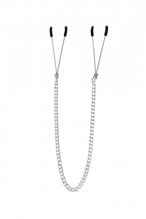 Зажимы на соски «Вилки» на цепочке - Pecado - купить с доставкой в Петрозаводске