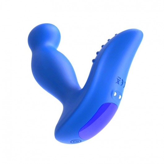 Синий вибромассажер простаты 3,5’’ P-spot Massager - 12,5 см. - Erokay - в Петрозаводске купить с доставкой