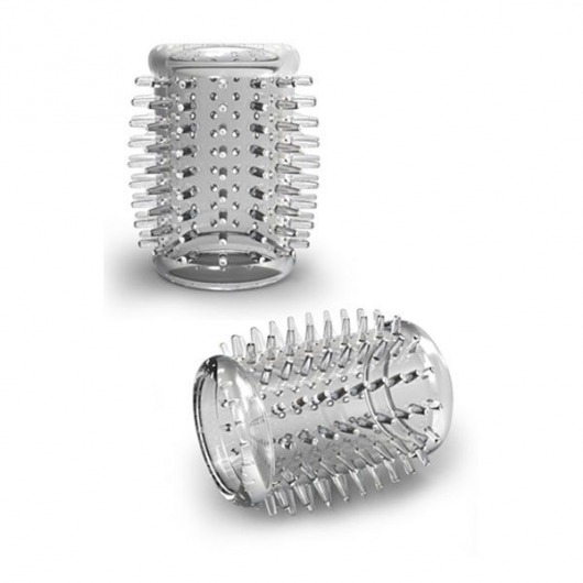 Прозрачная насадка с шипами STAY HARD COCK SLEEVE 01 CLEAR - Blush Novelties - в Петрозаводске купить с доставкой