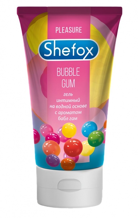 Интимная гель-смазка Shefox «Бабл гам» - 50 мл. - Shefox - купить с доставкой в Петрозаводске