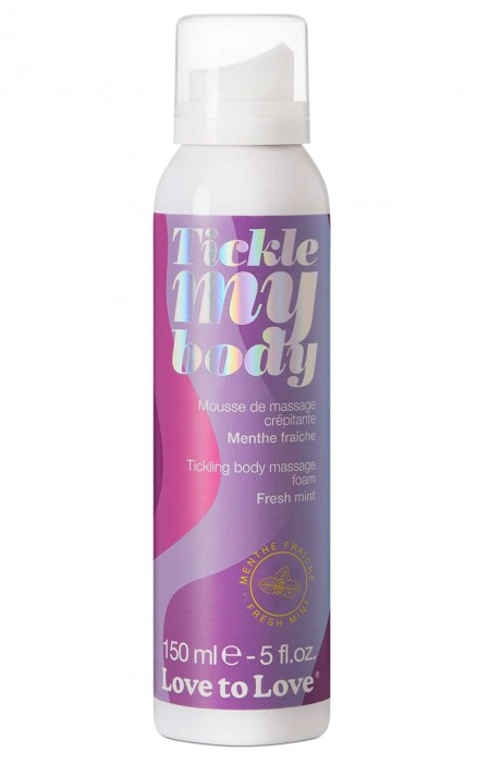 Массажная хрустящая пенка Tickle My Body Fresh Mint с ароматом мяты - 150 мл. - Love to Love - купить с доставкой в Петрозаводске