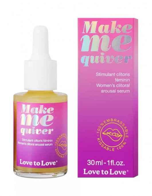 Возбуждающие капли для клитора Make Me Quiver - 30 мл. - Love to Love - купить с доставкой в Петрозаводске