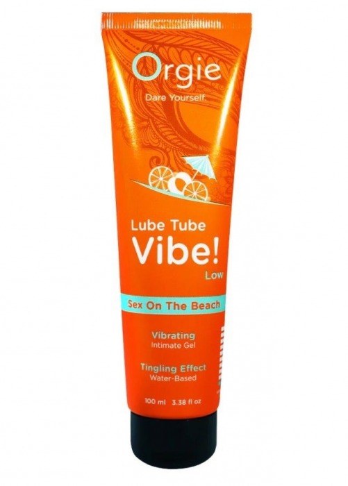 Гель с эффектом вибрации Lube Tube Vibe Low Sex On The Beach - 100 мл. - ORGIE - купить с доставкой в Петрозаводске