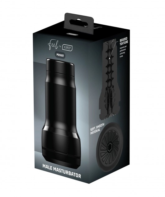 Черный мастурбатор Feel Pocket Stroker - Kiiroo - в Петрозаводске купить с доставкой