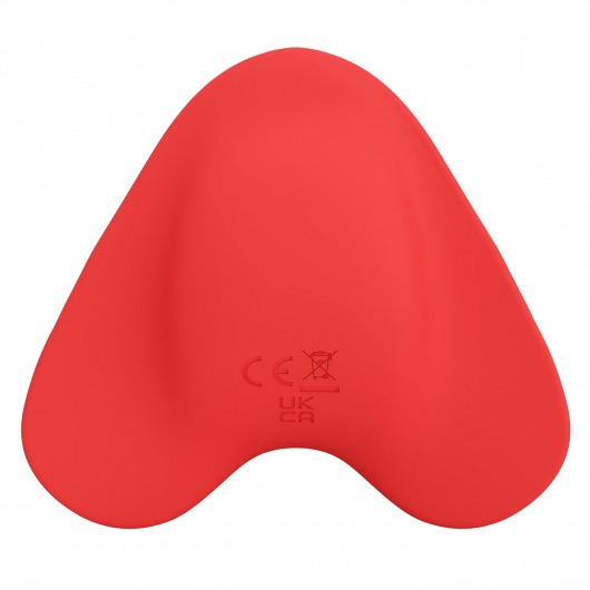 Красный вибратор на палец Carnation - Baile