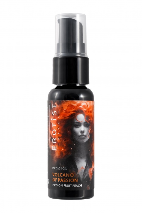 Гель с эффектом вибрации Volcano Of Passion со вкусом персика и маракуйи - 25 мл. - Erotist Lubricants - купить с доставкой в Петрозаводске