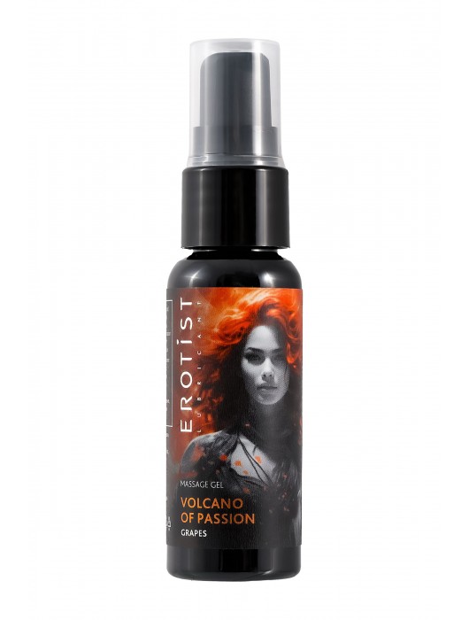 Гель с эффектом вибрации Volcano Of Passion со вкусом винограда - 25 мл. - Erotist Lubricants - купить с доставкой в Петрозаводске