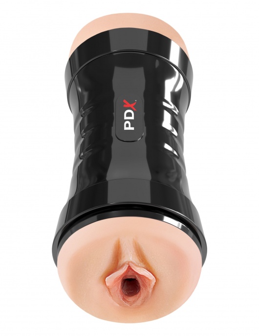 Двусторонний мастурбатор в колбе Super Flip-A-Pussy Over - Pipedream - в Петрозаводске купить с доставкой