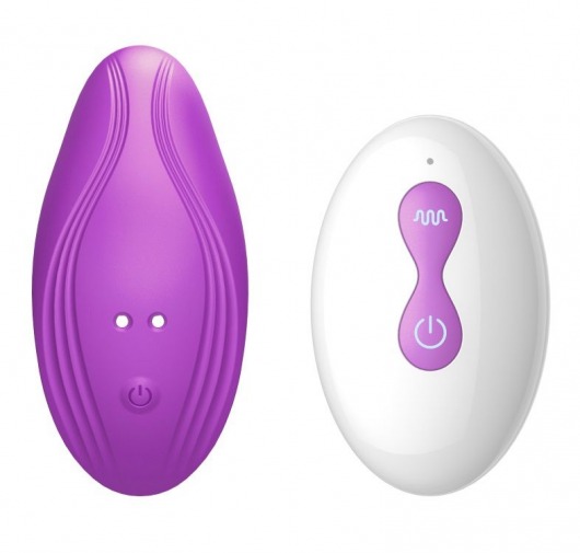 Фиолетовый вибратор в трусики с пультом ДУ - Secwell