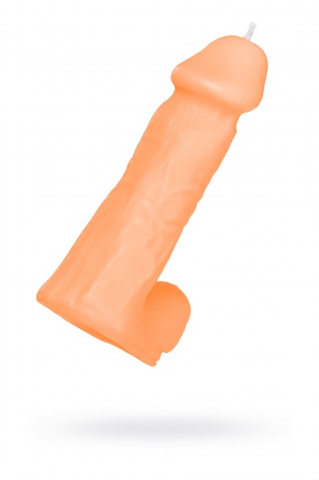 Оранжевая сувенирная свеча «Пенис» - Pecado - купить с доставкой в Петрозаводске