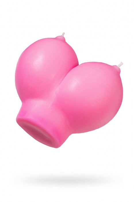 Розовая свеча «Сиськи» - 150 гр. - Pecado - купить с доставкой в Петрозаводске