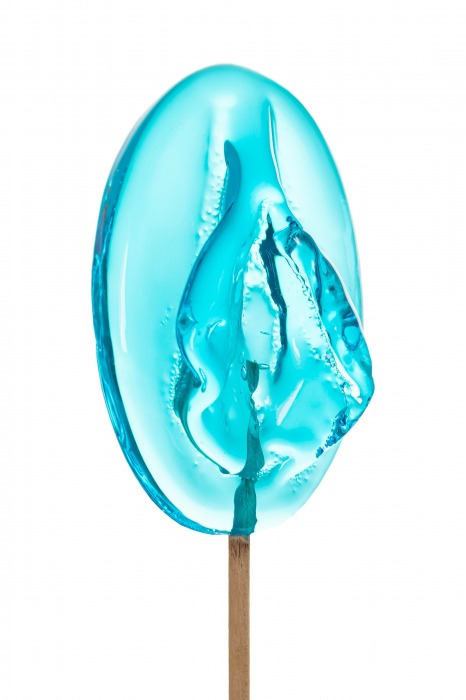 Леденец в форме вагины со вкусом блю кюрасао - 50 гр. - Sosuчki - купить с доставкой в Петрозаводске