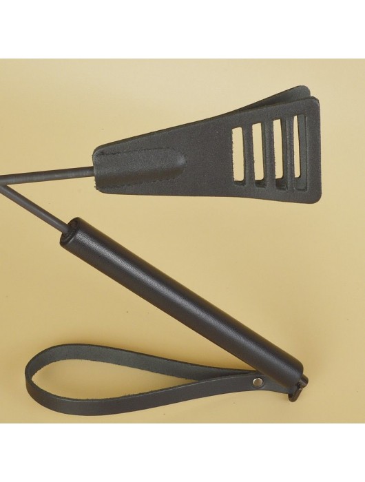 Черный кожаный стек «Сириус» - 60 см. - Sitabella - купить с доставкой в Петрозаводске