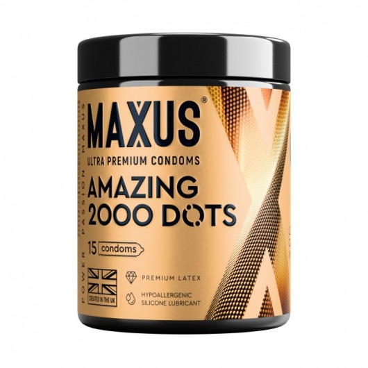 Точечные презервативы MAXUS 2000 Amazing Dots с железным кейсом - 15 шт. - Maxus - купить с доставкой в Петрозаводске
