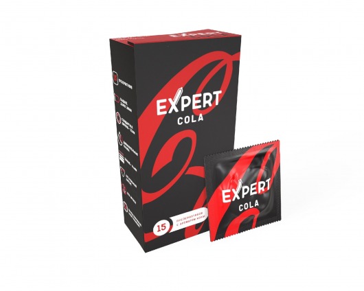 Презервативы с ароматом колы Expert Cola - 15 шт. - Expert - купить с доставкой в Петрозаводске