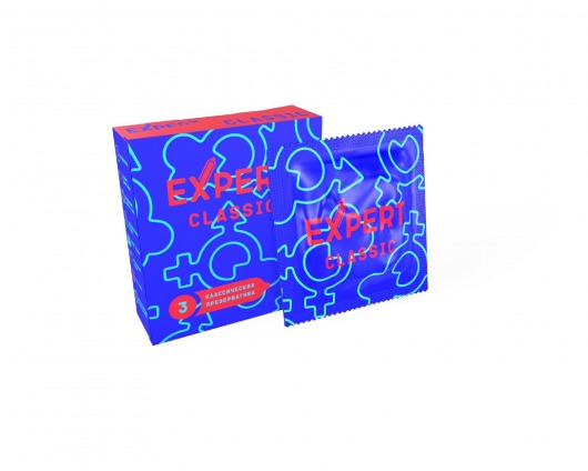 Классические презервативы Expert Classic - 3 шт. - Expert - купить с доставкой в Петрозаводске