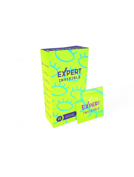 Ультратонкие презервативы Expert Invisible - 15 шт. - Expert - купить с доставкой в Петрозаводске