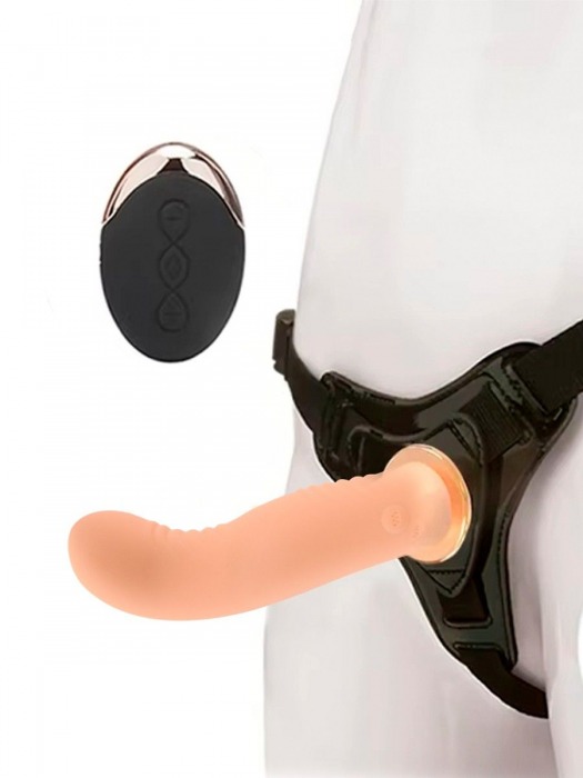 Женский вибрострапон со съемной насадкой и пультом ДУ - Erokay - купить с доставкой в Петрозаводске