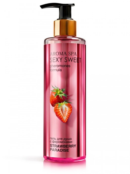 Гель для душа с феромонами и ароматом клубники Strawberry Paradise - 200 мл. -  - Магазин феромонов в Петрозаводске