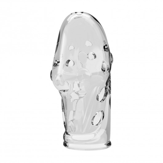 Прозрачная насадка на пенис Booker - 8 см. - Baile - в Петрозаводске купить с доставкой