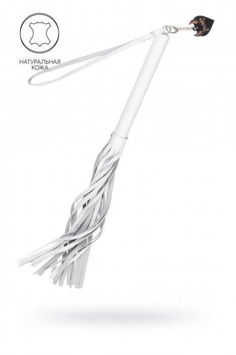 Белая кожаная плеть - 50 см. - Pecado - купить с доставкой в Петрозаводске
