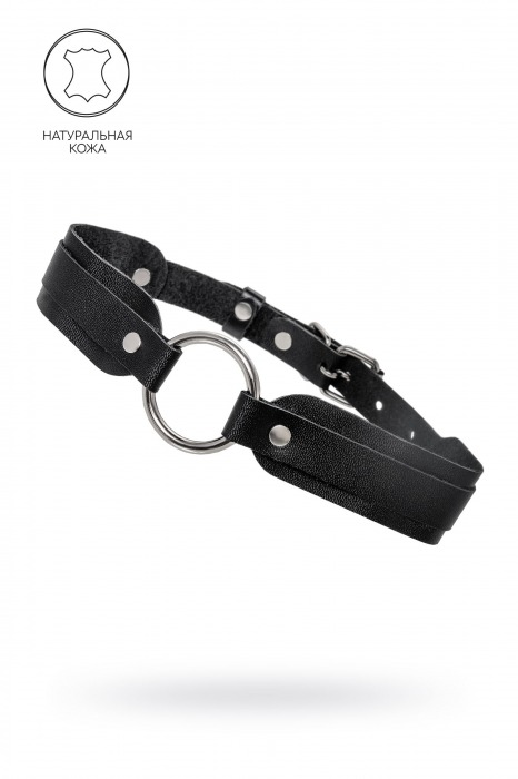 Черный кожаный чокер-ошейник со скруглёнными углами - Pecado - купить с доставкой в Петрозаводске