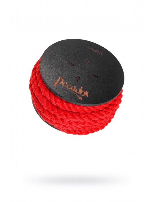 Красная веревка для шибари на катушке - 5 м. - Pecado - купить с доставкой в Петрозаводске
