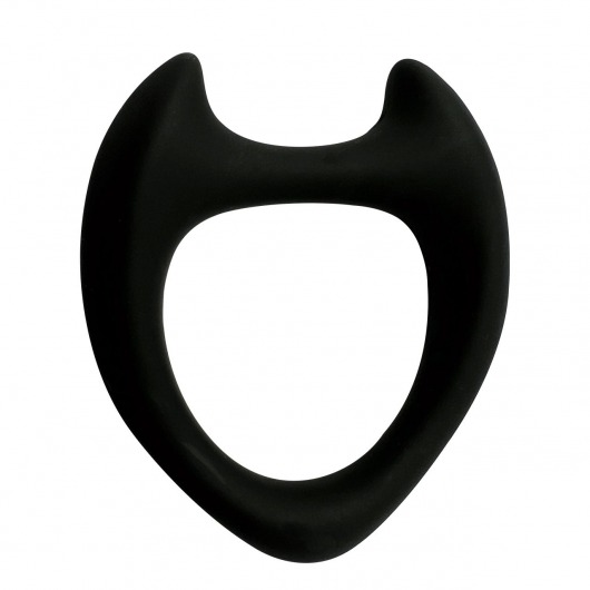 Черное эрекционное кольцо с рожками Wooomy Toro M - Adrien Lastic - в Петрозаводске купить с доставкой