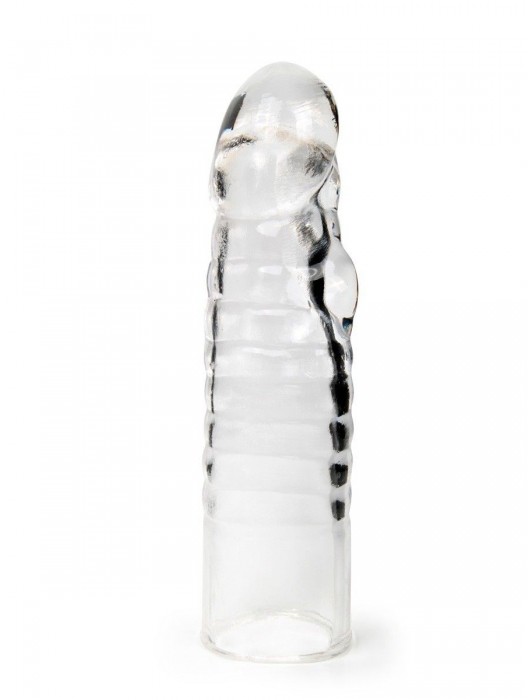 Прозрачная закрытая насадка на член - 15 см. - Sex Expert - в Петрозаводске купить с доставкой