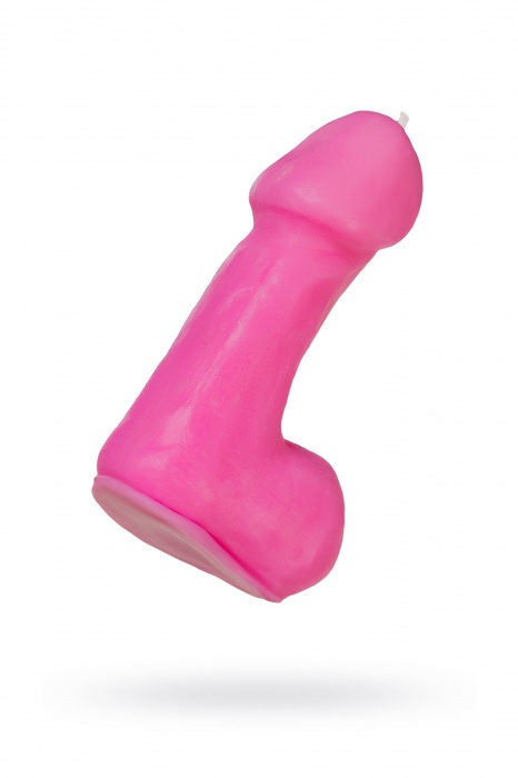 Розовая свеча в форме пениса - 47 гр. - Pecado - купить с доставкой в Петрозаводске