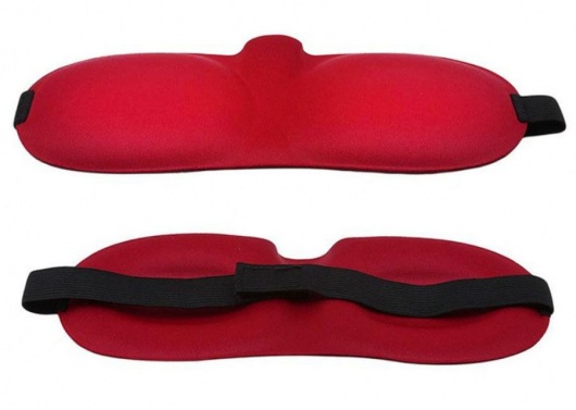 Красная глухая маска на резинке - Sitabella - купить с доставкой в Петрозаводске