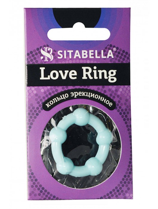 Цветное эрекционное кольцо Love Ring с бусинами - Sitabella - в Петрозаводске купить с доставкой
