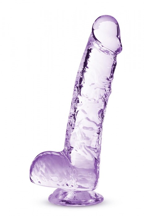 Сиреневый фаллоимитатор 6 Inch Crystalline Dildo - 15,2 см. - Blush Novelties